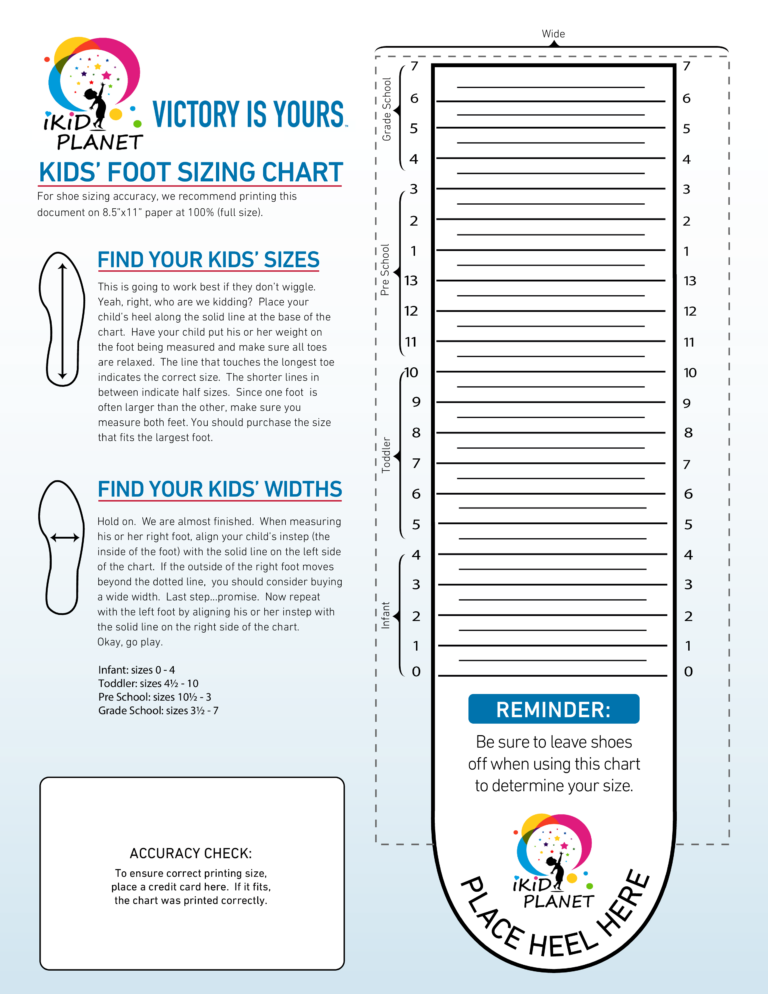 The Ultimate Guide to Printable Shoe Size Guides