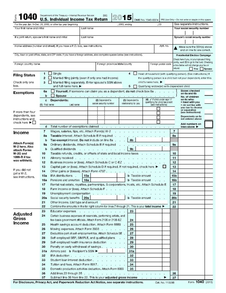 2025 Form 1040 Printable Anabal Cordula