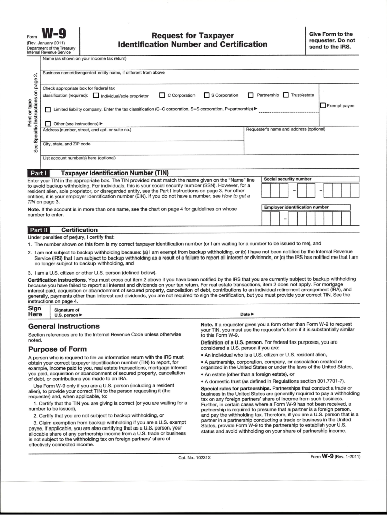 2025 W 9 Irs Form Jennifer Grants