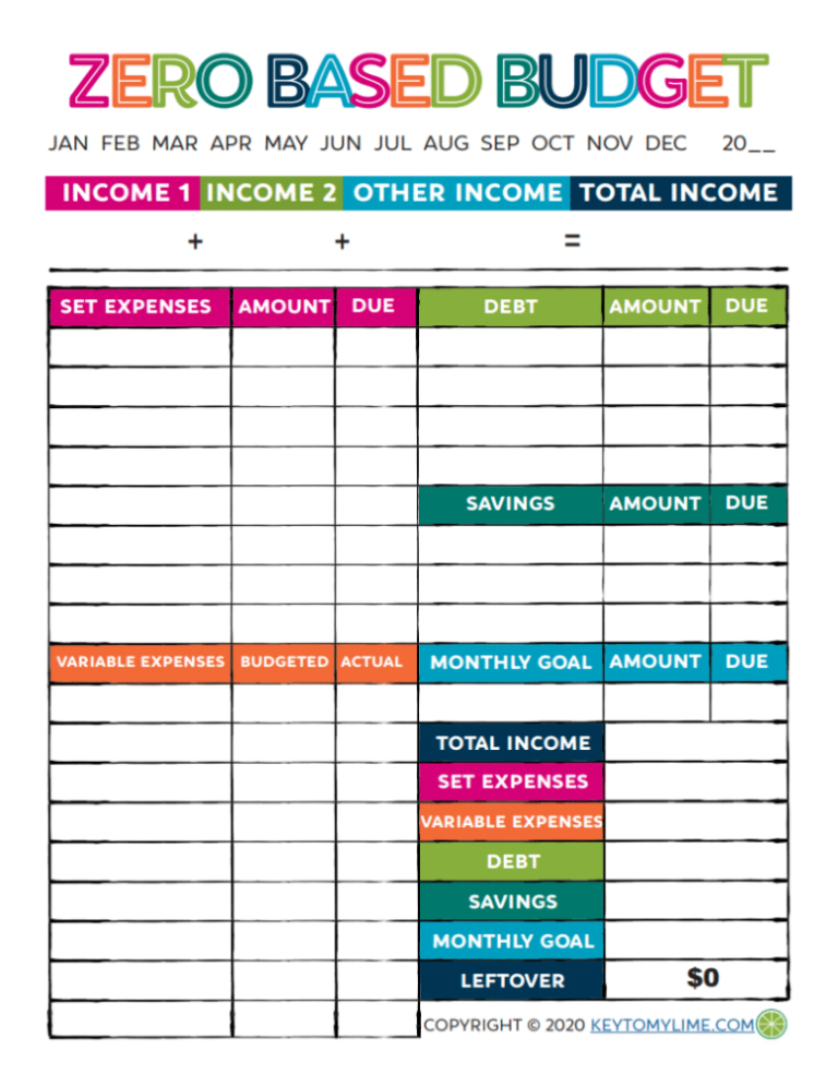 21 Free Printable Budget Templates To Manage Your Money