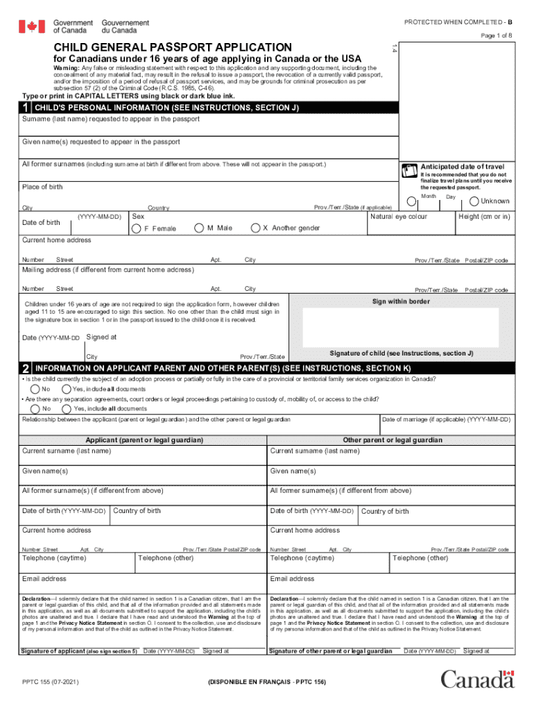 Canadian Passport Application Pdf Fill Out Sign Online DocHub