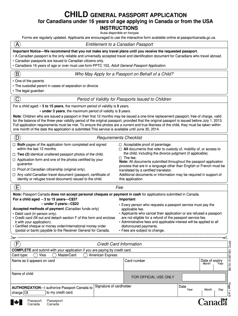 Canadian Passport Renewal Fillable Form Printable Forms Free Online