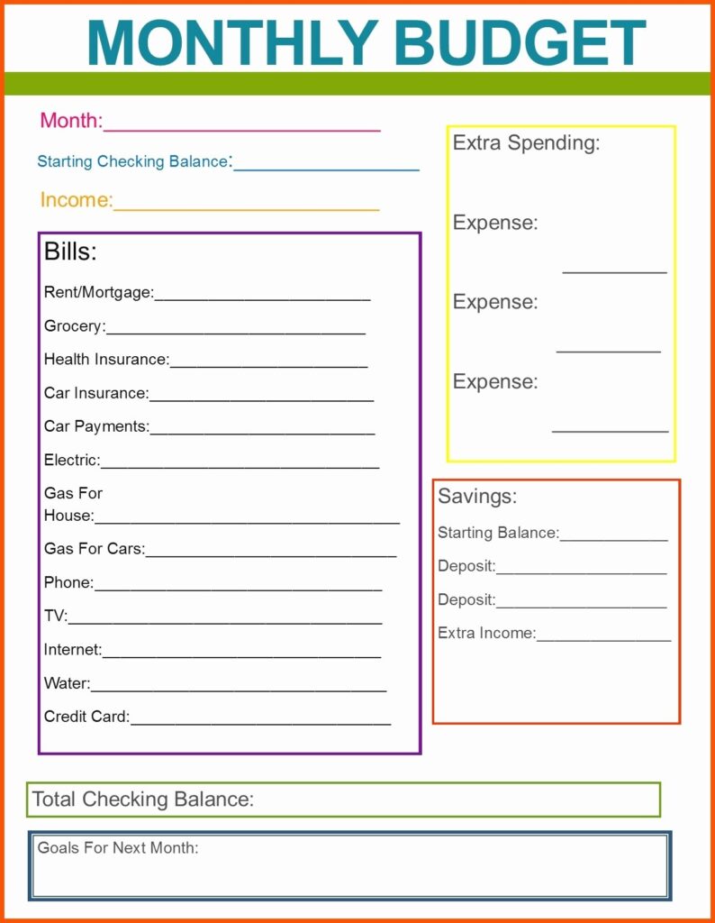 Dave Ramsey Budget Forms Printable