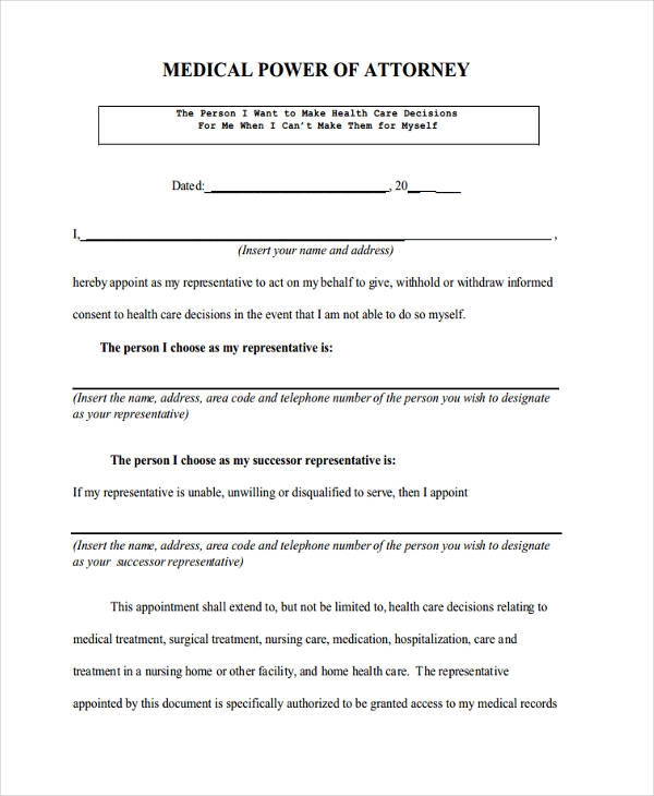 FREE 24 Printable Power Of Attorney Forms In PDF MS Word