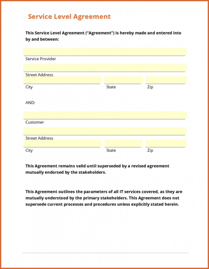 Free Printable Contract Agreement