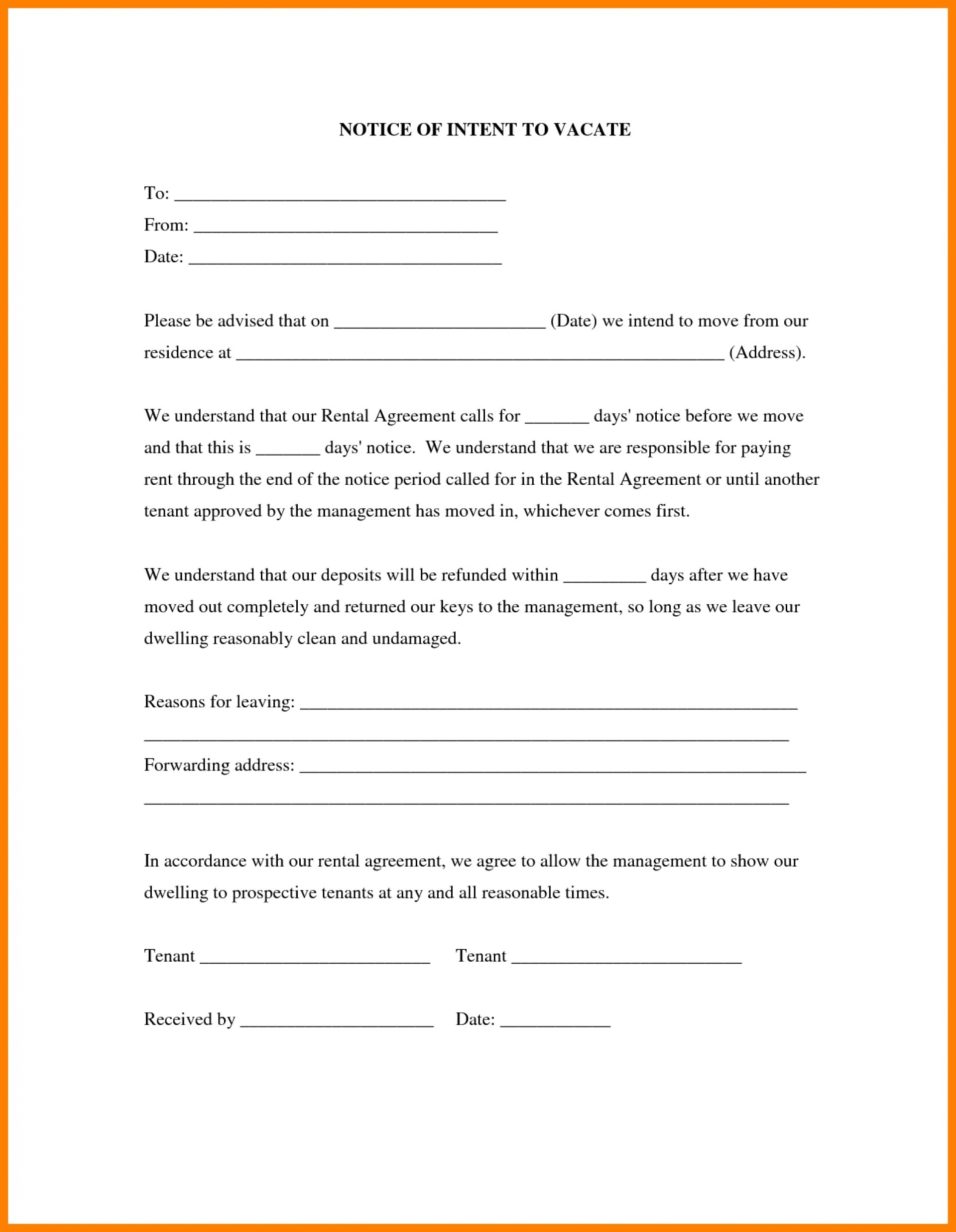 Free Printable Eviction Notice Form