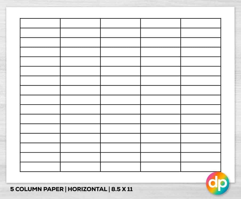 Free Printable Forms With Columns Fillable Form 2024