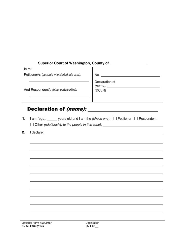 Free Printable Legal Forms