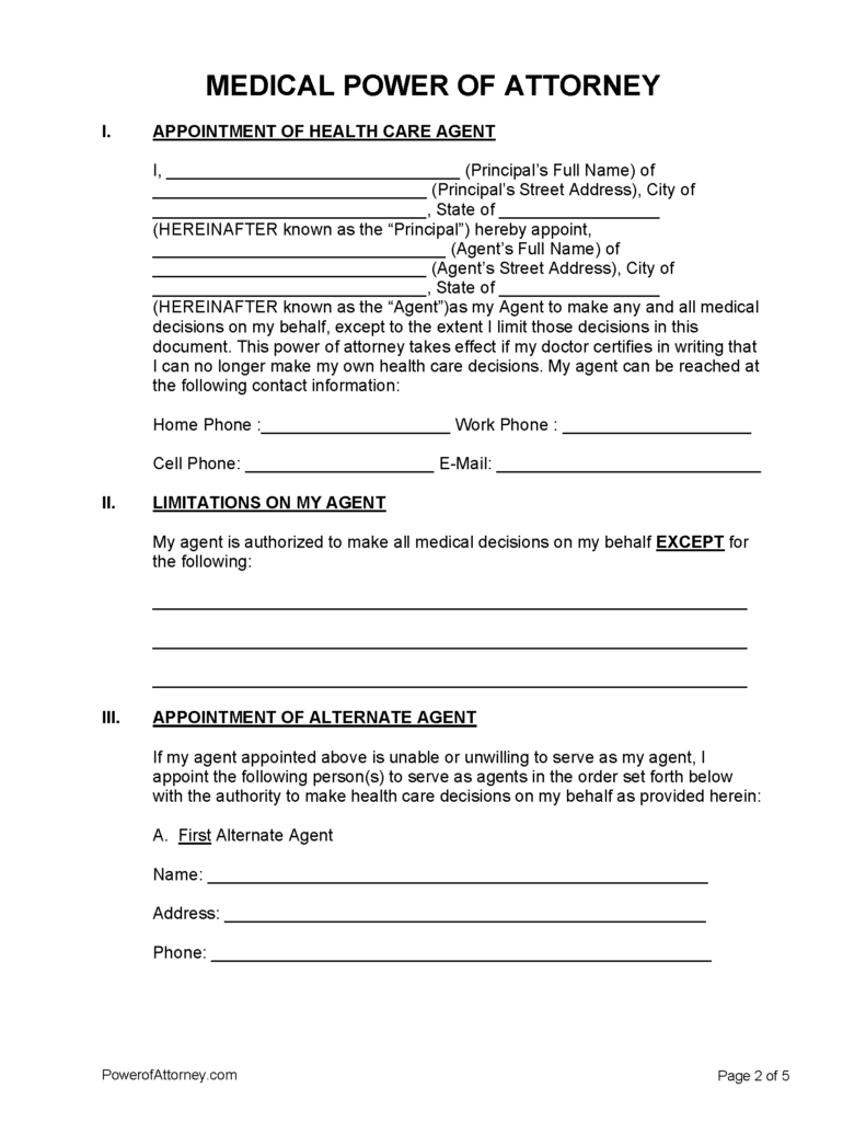 Free Printable Medical Power Of Attorney Form Kentucky Printable 