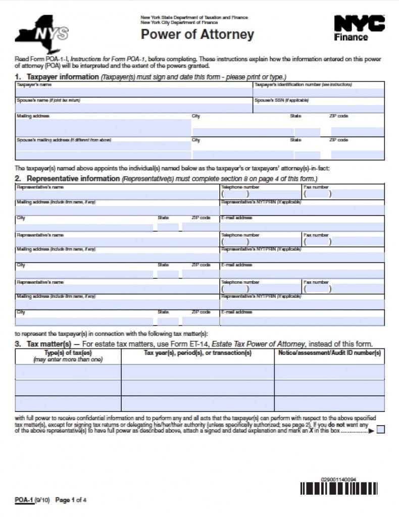 How To Set Up Power Of Attorney For Taxes