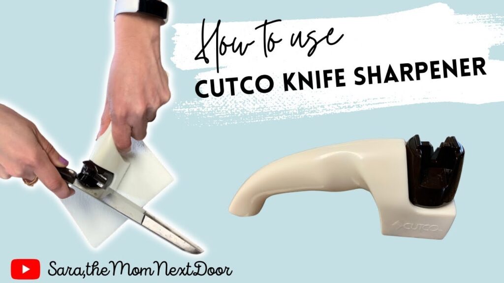 How To SHARPEN CUTCO KNIVES Yourself Using Cutco Sharpener YouTube