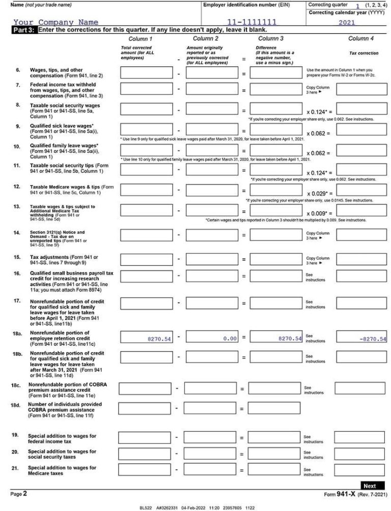 Irs Form 941 X Printable 2025 Isaac Gray