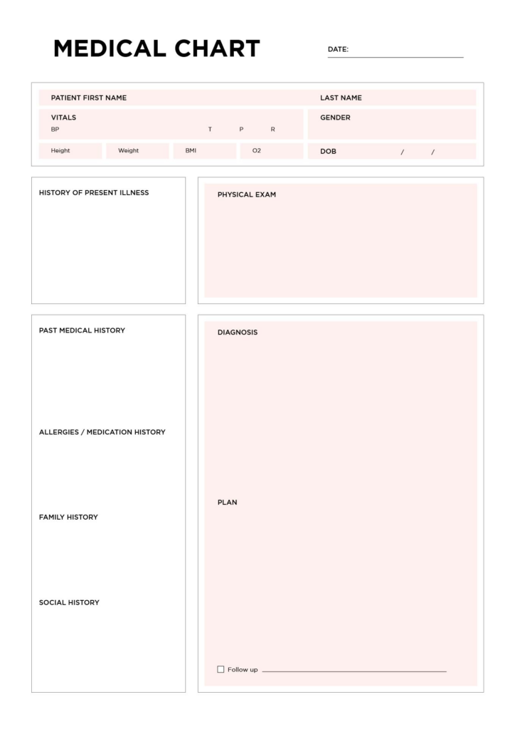 Medical Forms Charts 10 Free PDF Printables Printablee