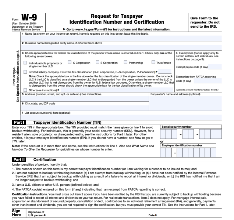 Missouri W9 Tax Form PapersPanda