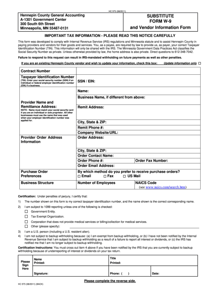 Mn W 9 Form Fill Out And Sign Printable PDF Template AirSlate SignNow