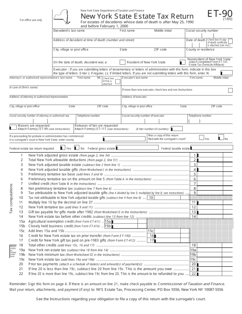 New York State Tax Forms Printable Printable Forms Free Online