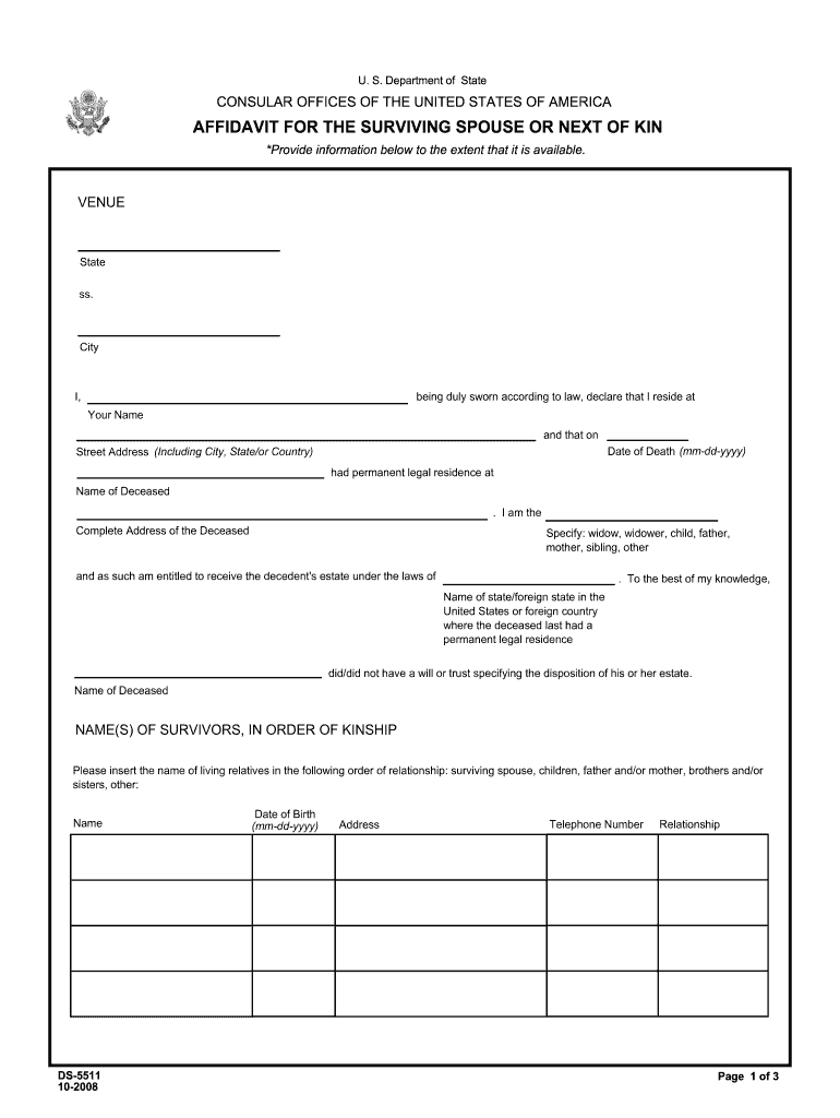 Next Of Kin Template In Word 2008 2024 Form Fill Out And Sign