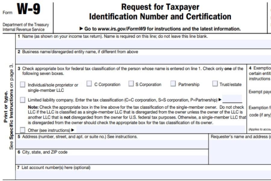 Nj W9 2021 Printable Form PapersPanda