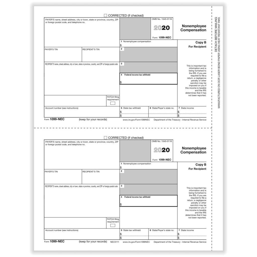 Printable 1099 Nec Form 2025 Erma Odetta