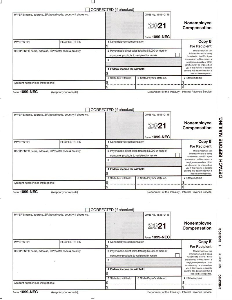 Printable 1099 Nec Form 2025 Erma Odetta