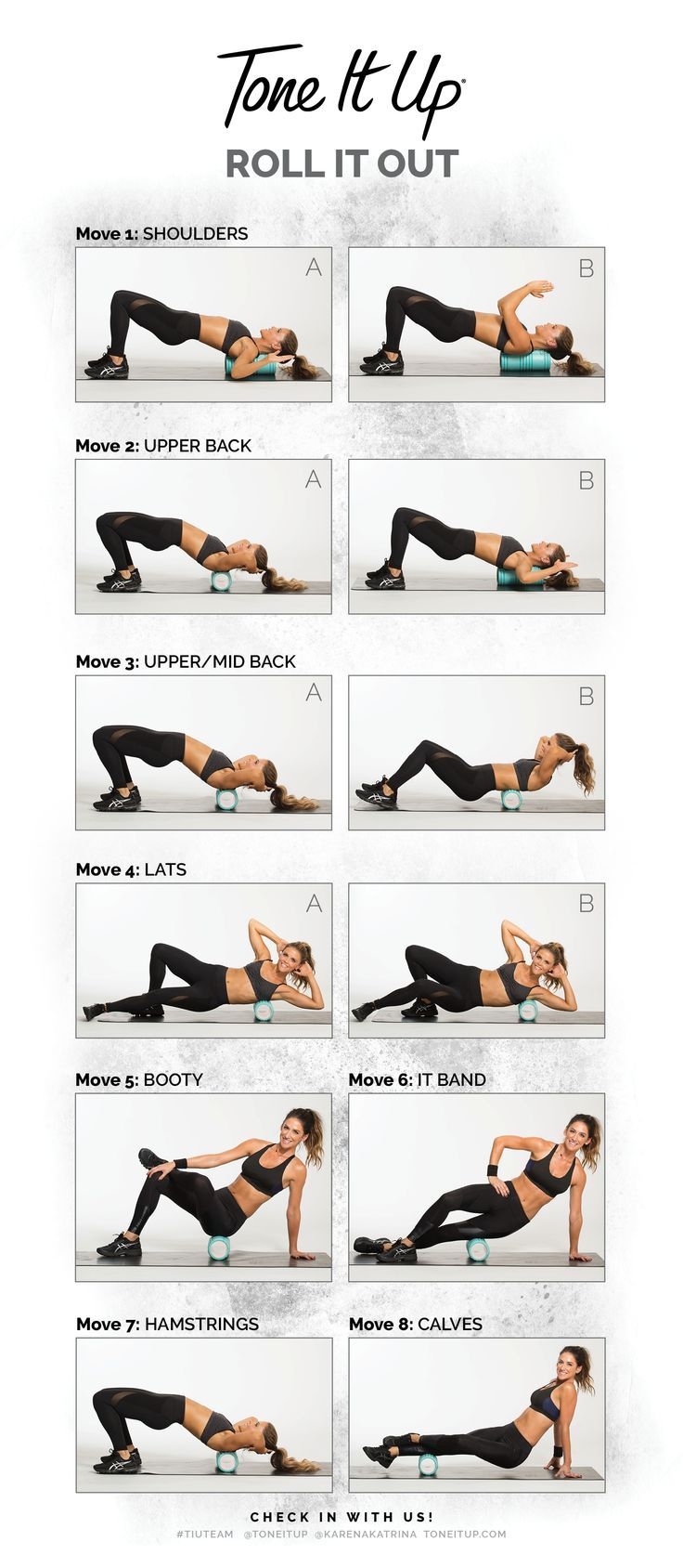 Printable Foam Roller Exercise Poster