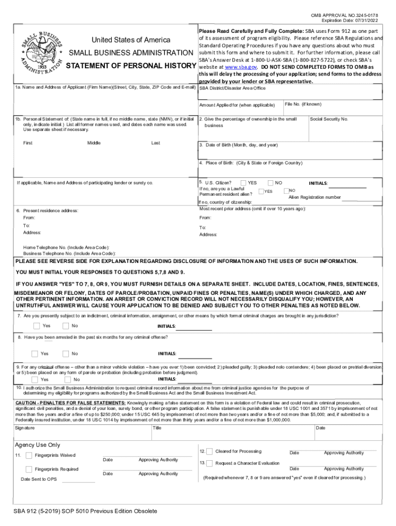 Printable I 912 Form Printable Forms Free Online