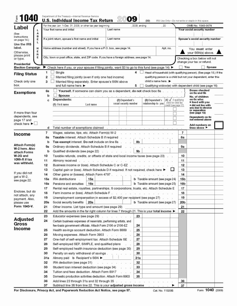 Printable Irs Forms 2025 Irs Anne Bond