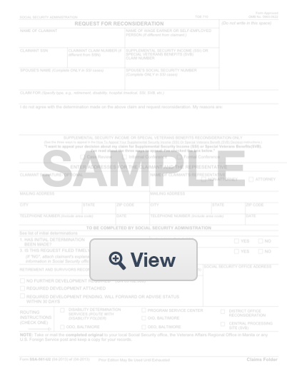 Ssa 561 U2 Fillable Form Printable Forms Free Online