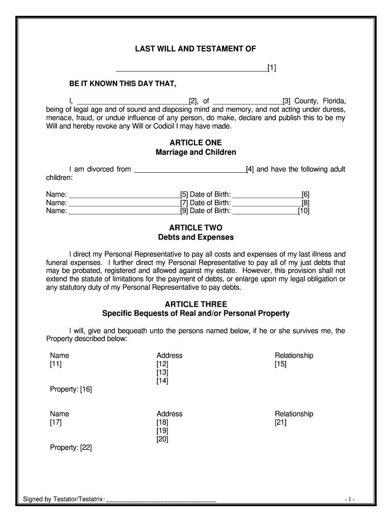 Will Template Uk Pdf Fill Online Printable Fillable Blank PdfFiller